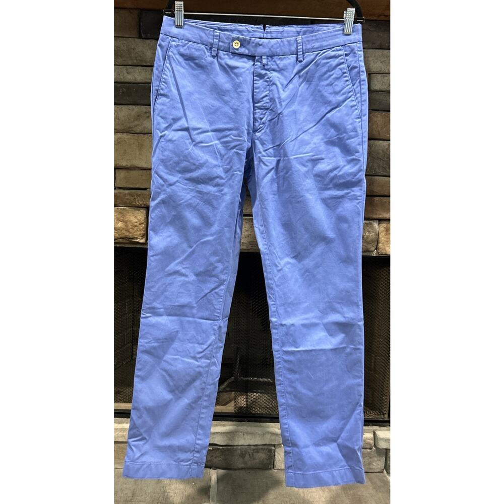 Men’s HACKETT London Dusty Blue Sanderson Tailored Pants 34R Ins 31 *D2